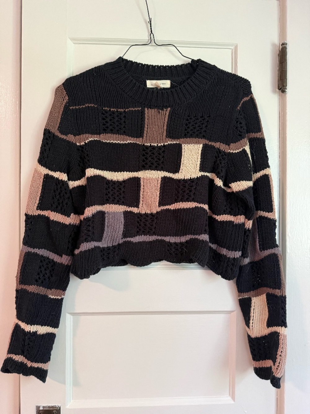 PacSun LA Hearts patchwork knit sweater